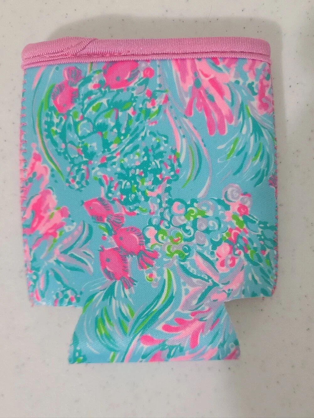 NWT Lilly Pulitzer Best Fishes Beach Day Pouch 3pc Set Makeup Bag Cozy